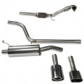 Piper exhaust Skoda Fabia VRS 1.9 stainless steel turbo-back system with sports cat - 0 silencers